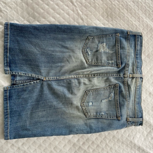Current Elliott Ripped Denim Skirt - Picture 5 of 5